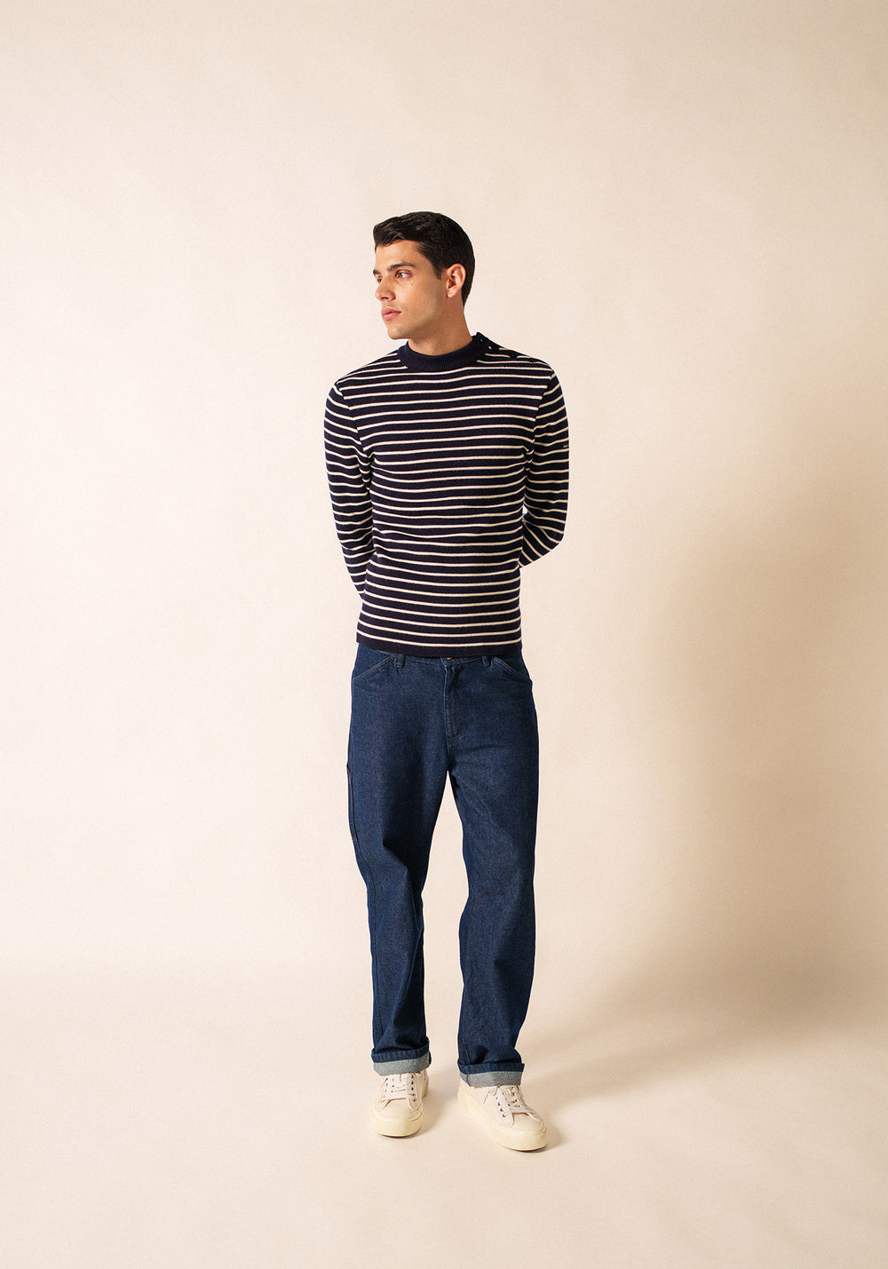 Pull marin Matelot (MARINE/ECRU)