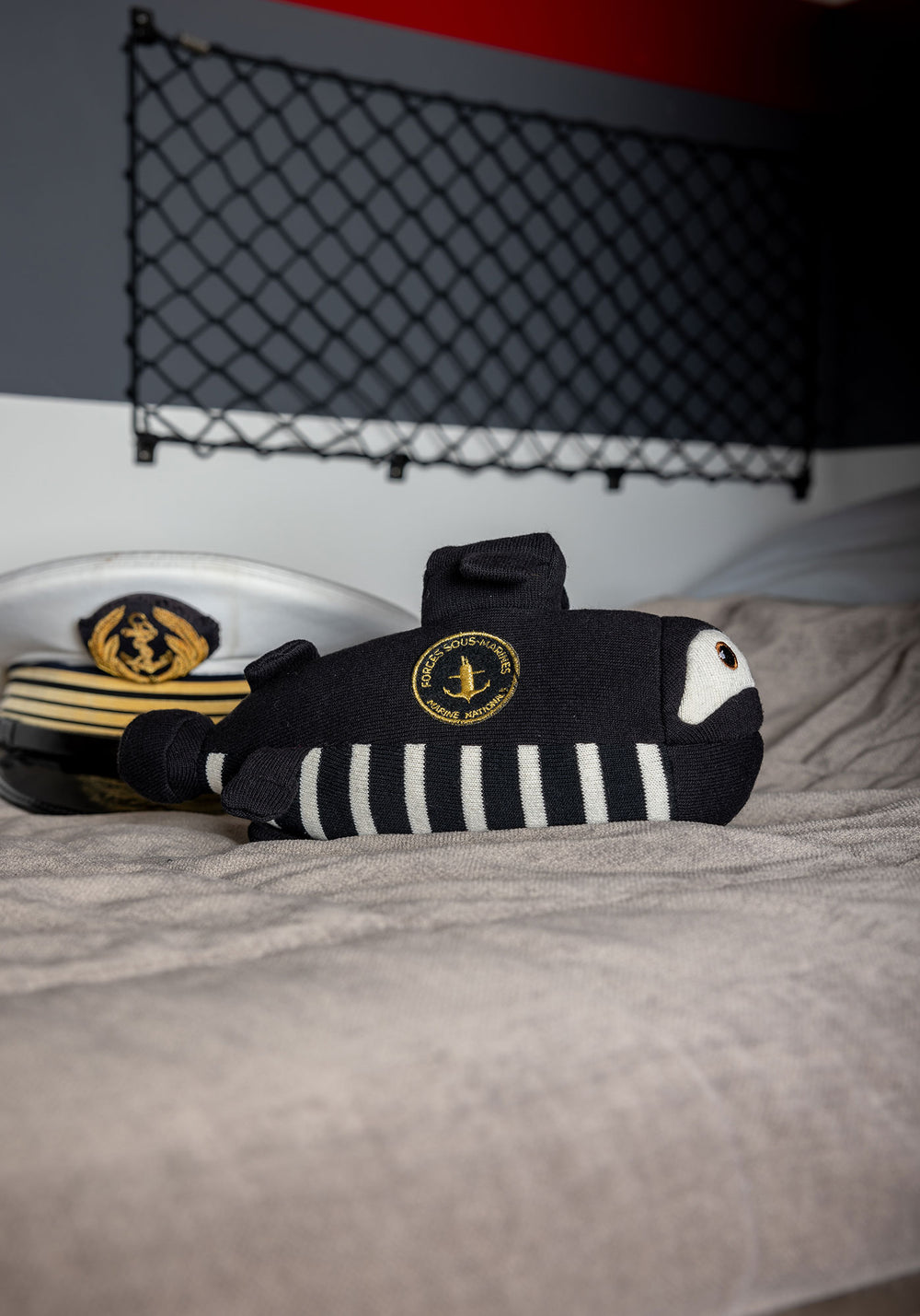 Doudou sous-marin - SAINT JAMES x Marine nationale (NOIR/ECRU)
