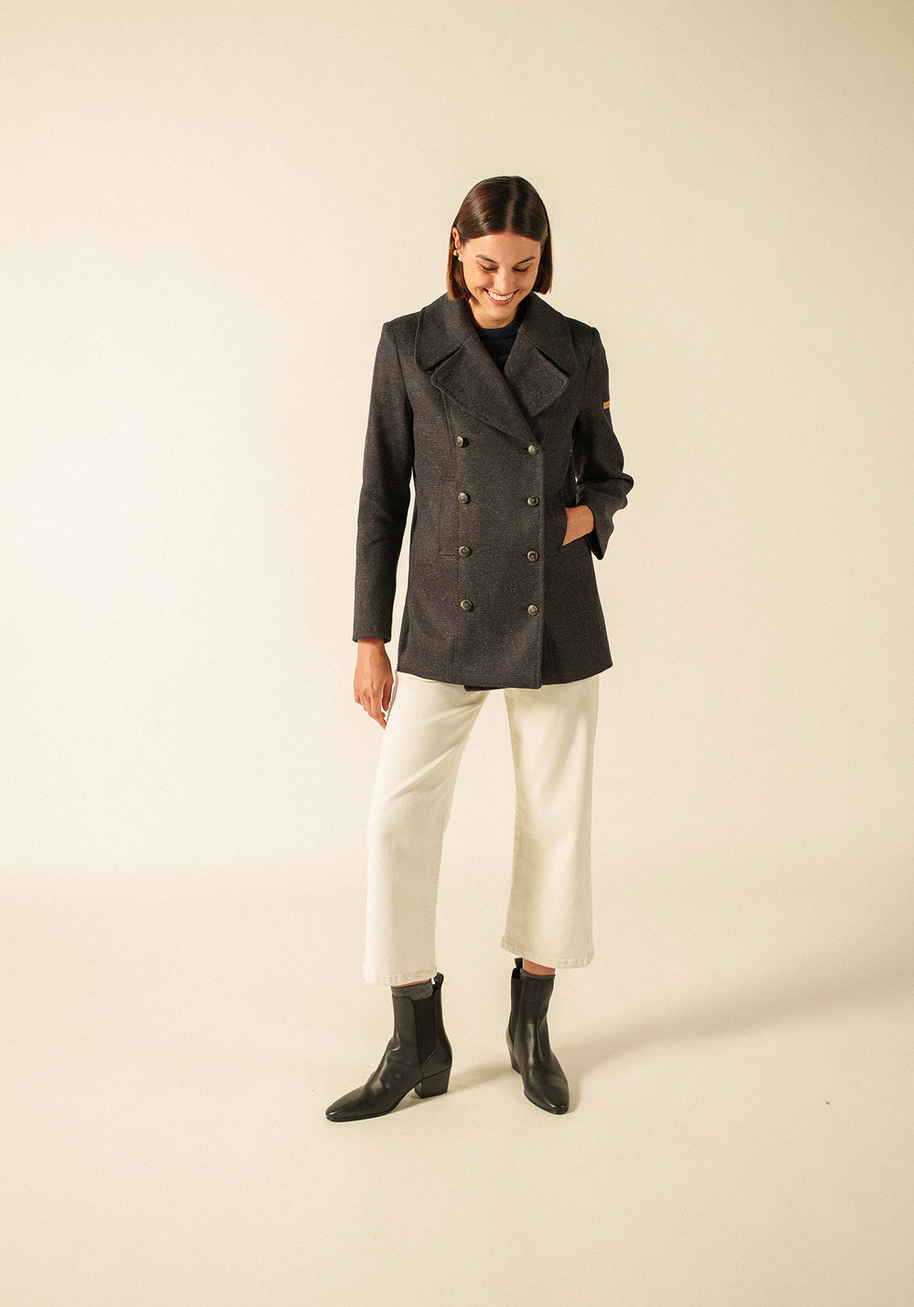 Caban Héritage femme x Atelier Tuffery (MARINE/CHANVRE)