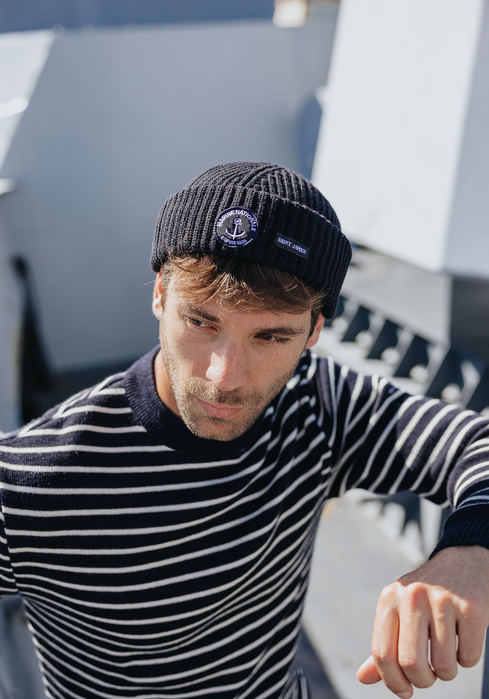 Bonnet "Pourquoi pas?" - SAINT JAMES x Marine nationale (MARINE)
