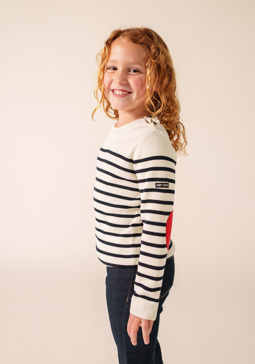 Pull Brégançon Pop enfant (ECUME/NAVY/TULIPE)