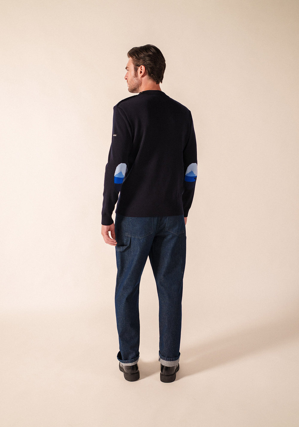 Pull Mondiovision x le Mont Saint-Michel (NAVY/MULTICO)