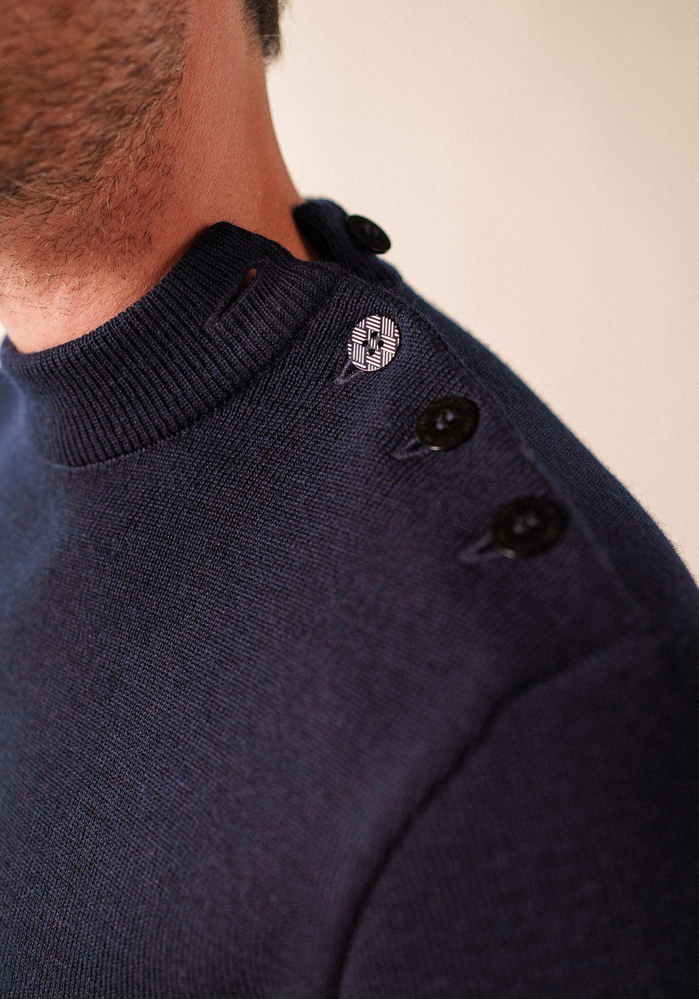 Pull marin Matelot Equipage (MARINE/ECRU)