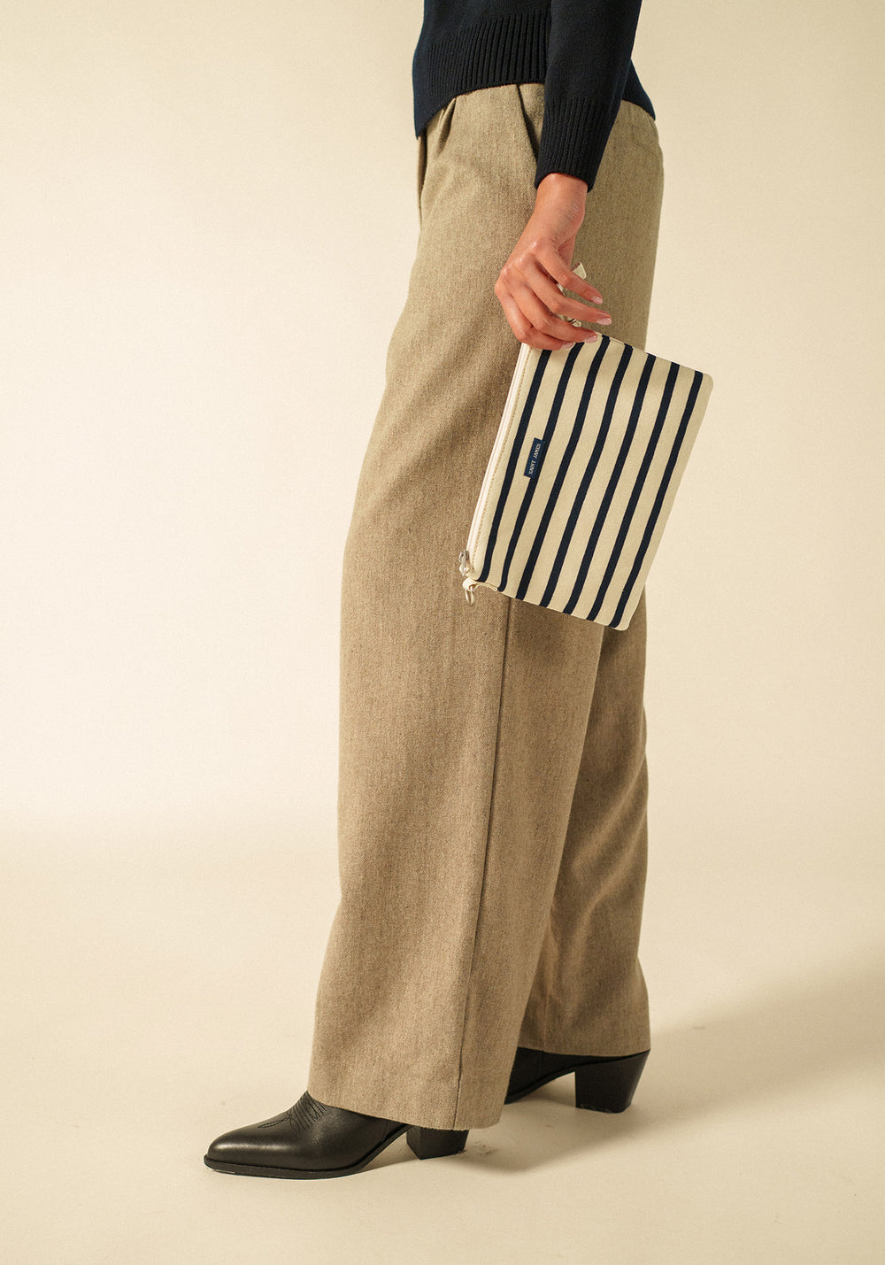 Pochette Méridien (ECRU/MARINE)