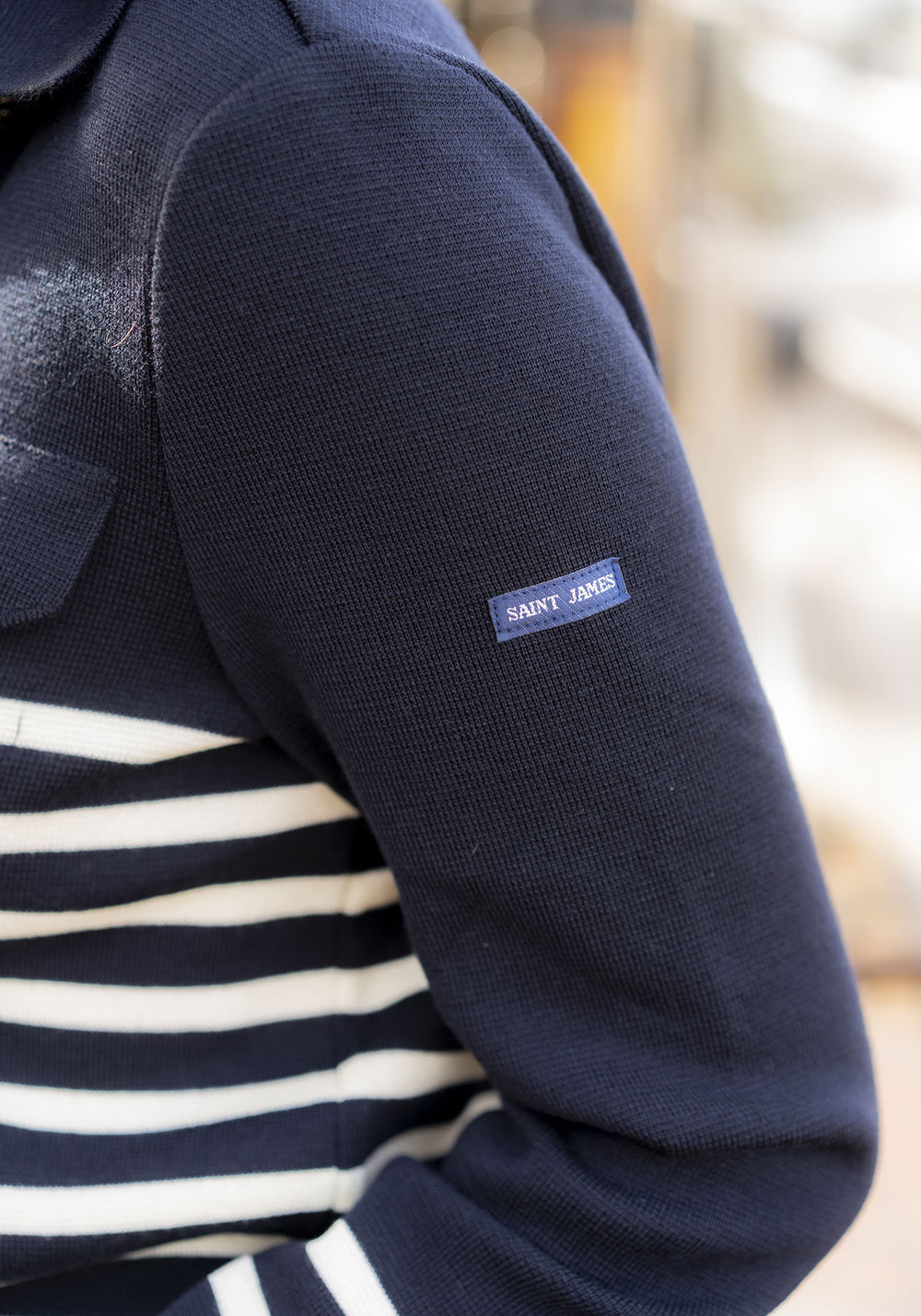 Veste Richelieu rayée x Marine nationale (NAVY/ECUME)