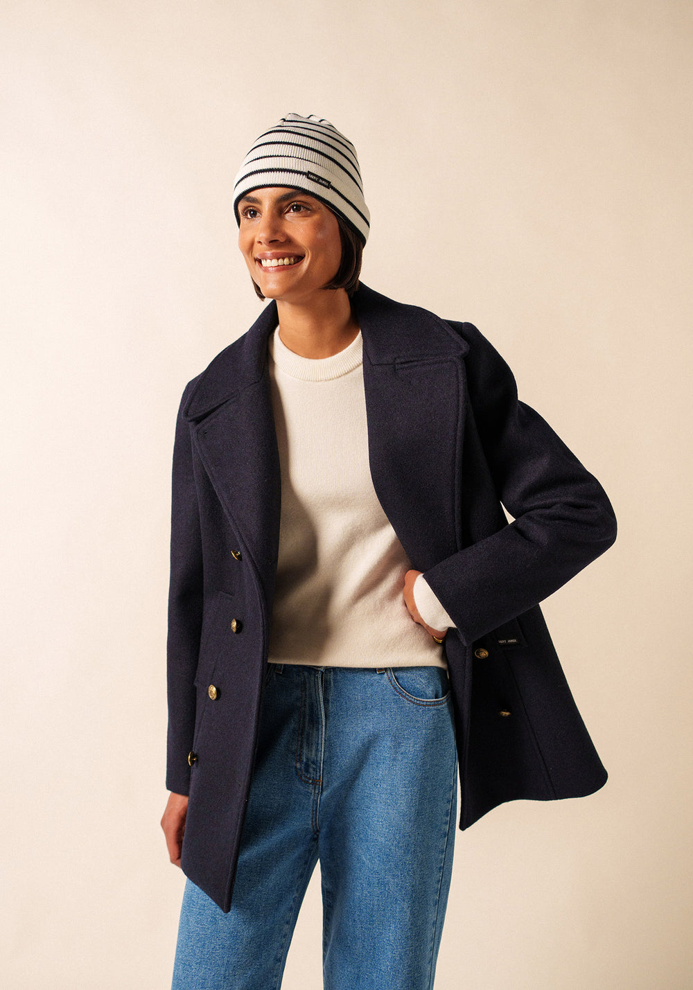 Bonnet Cartier (ECUME/NAVY)