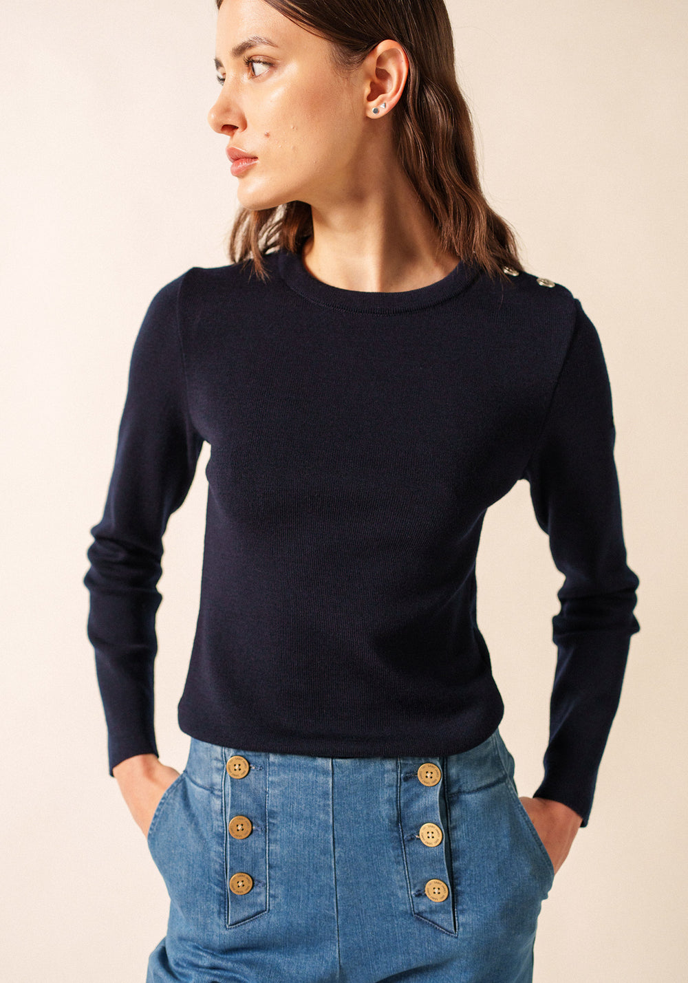 Pull marin Marée (NAVY)
