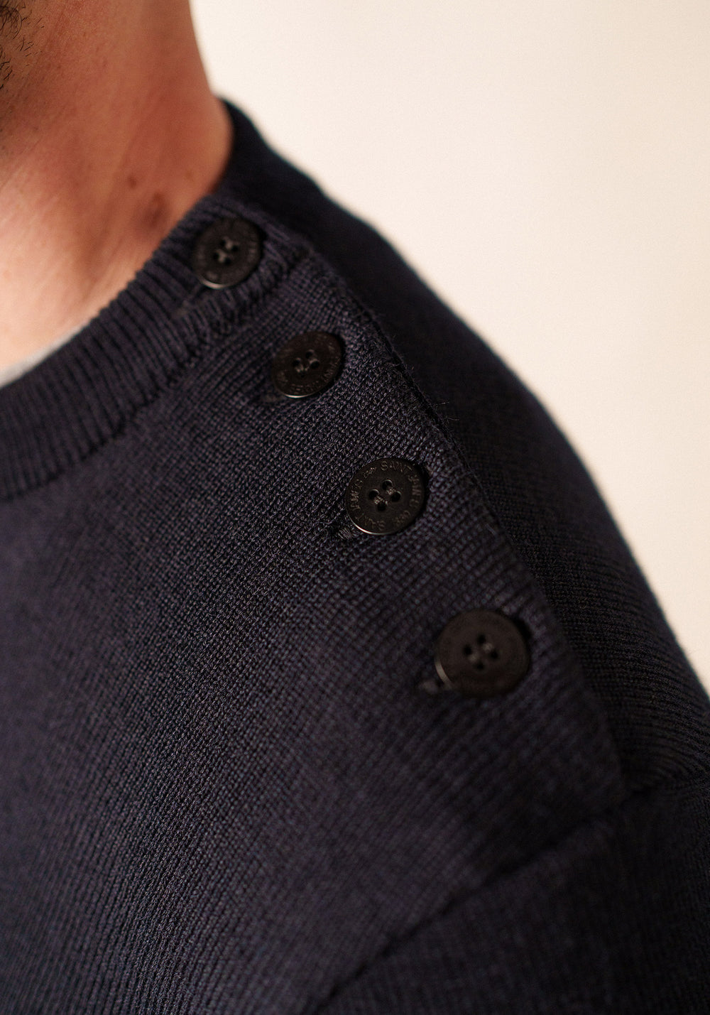 Pull marin uni Cancale - coupe confort (NAVY)