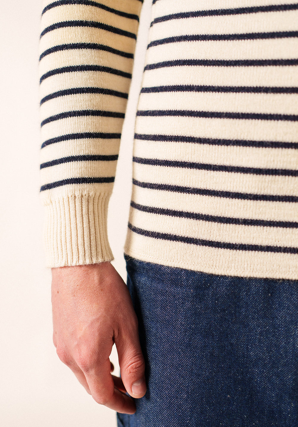 Pull marin Matelot (ECRU/MARINE)