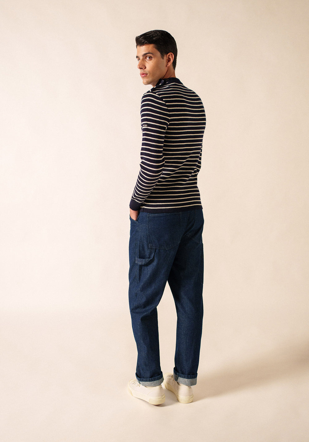 Pull marin Matelot (MARINE/ECRU)