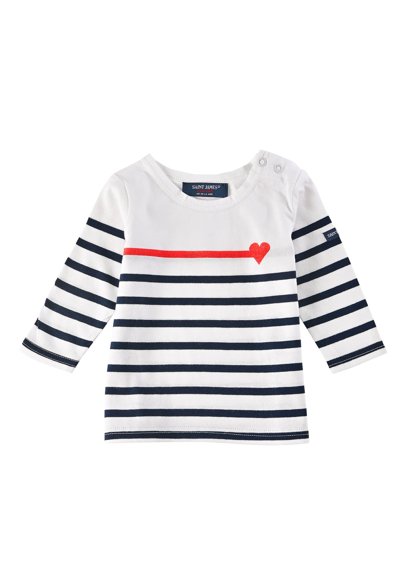 Coffret t-shirt Cœur (BLANC/MARINE/TULIPE)