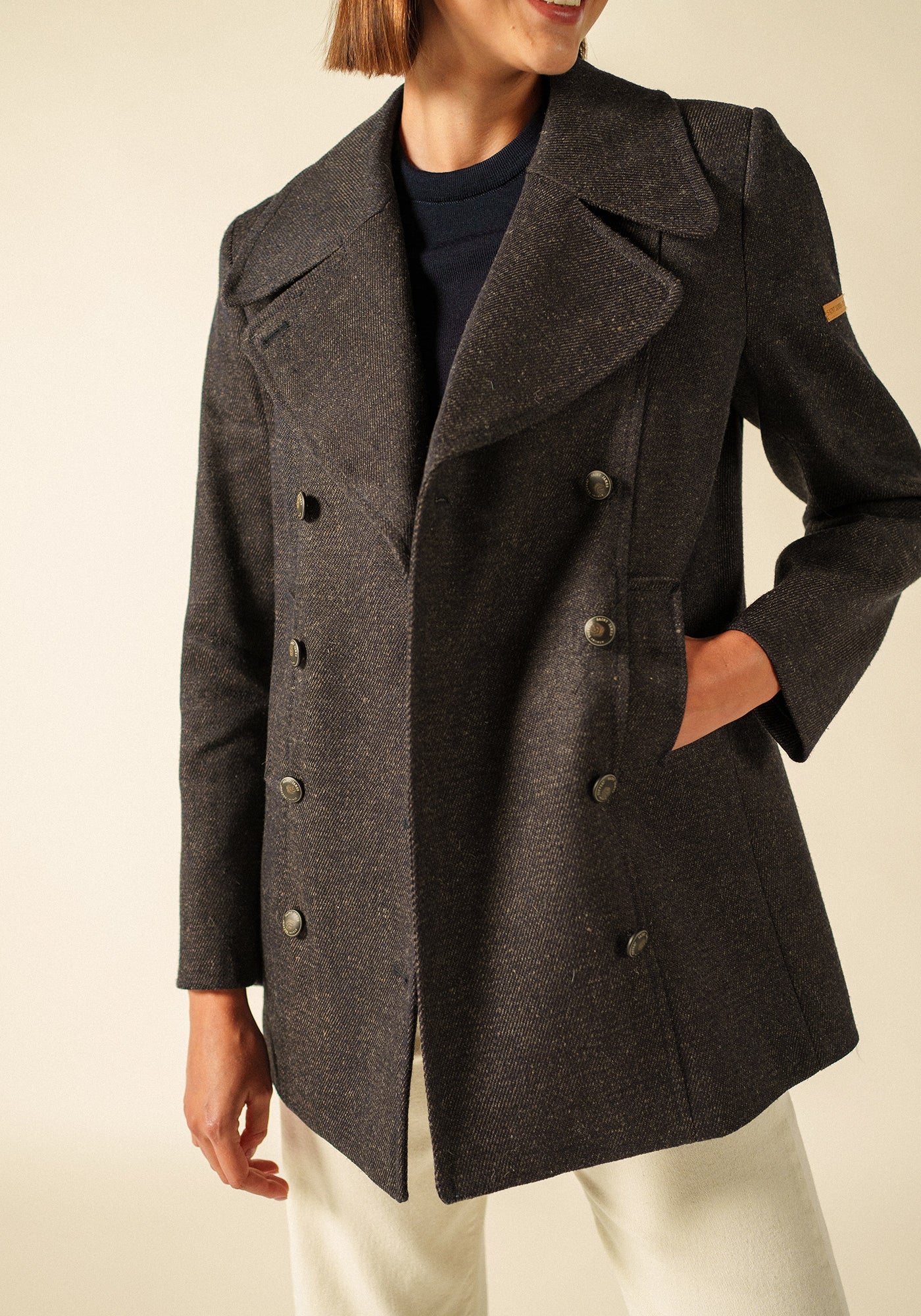 Caban Héritage femme x Atelier Tuffery (MARINE/CHANVRE)