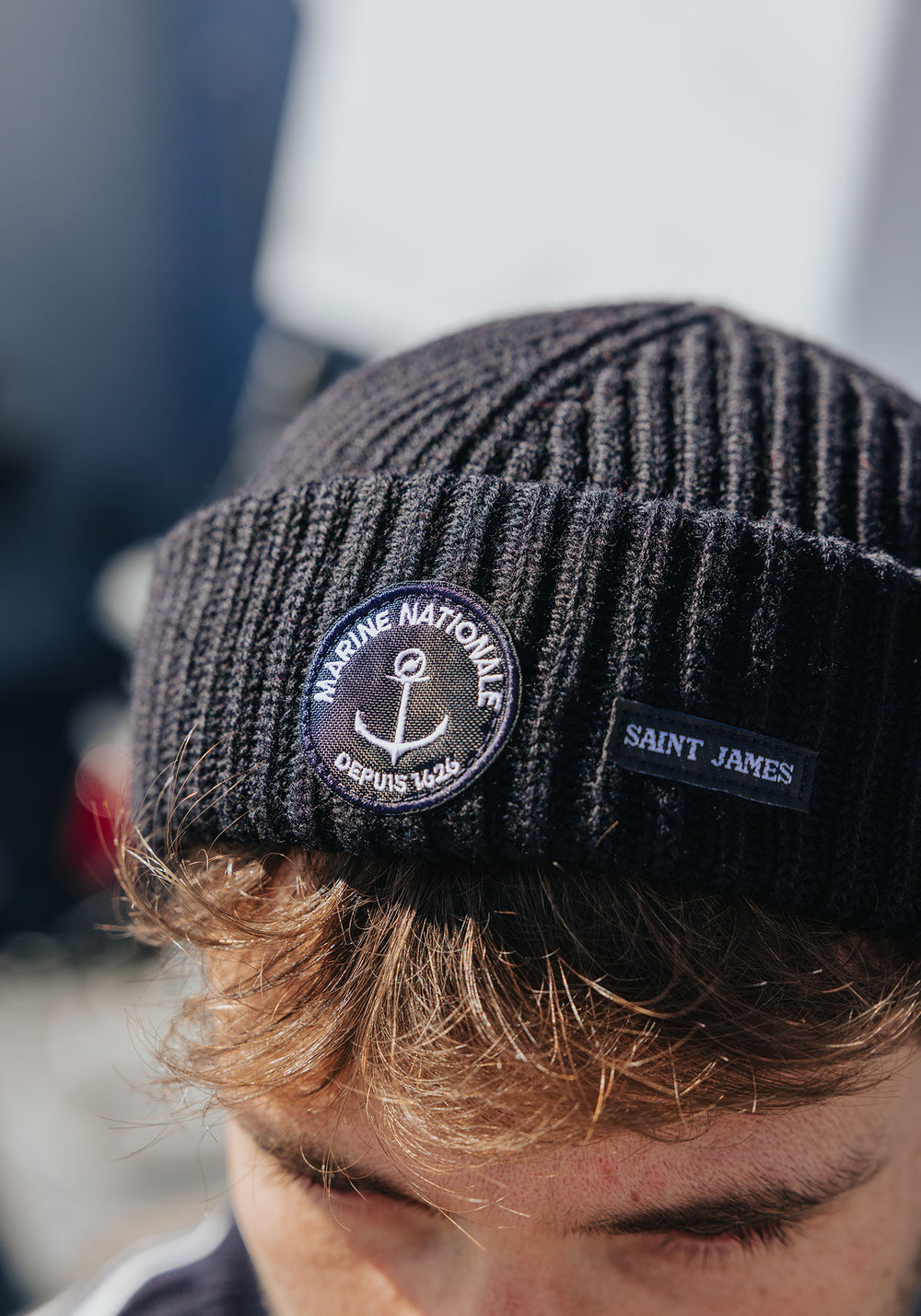 Bonnet "Pourquoi pas?" - SAINT JAMES x Marine nationale (MARINE)