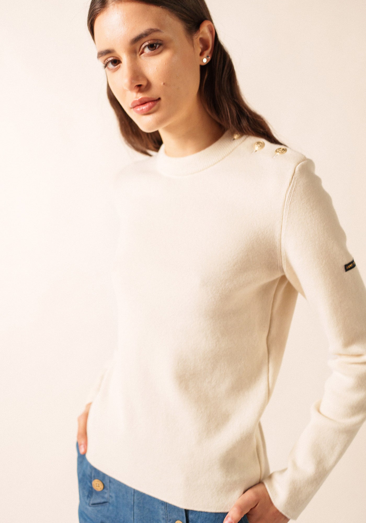 Pull marin Brégançon cachemire (ECUME)
