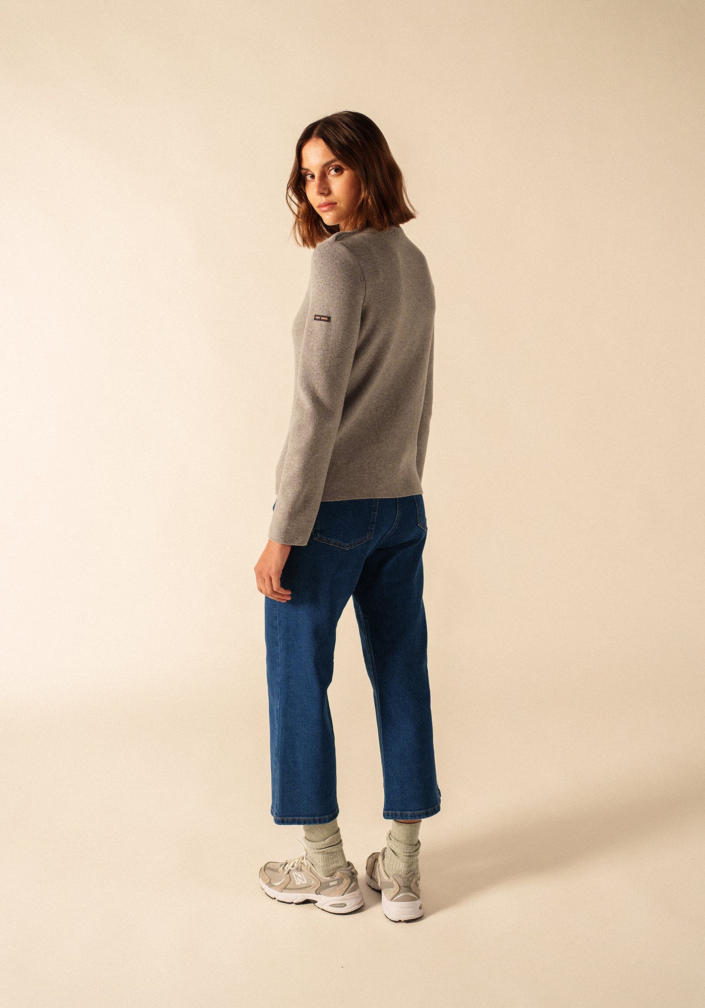 Pull marin Brégançon cachemire (GRIS CHINE)