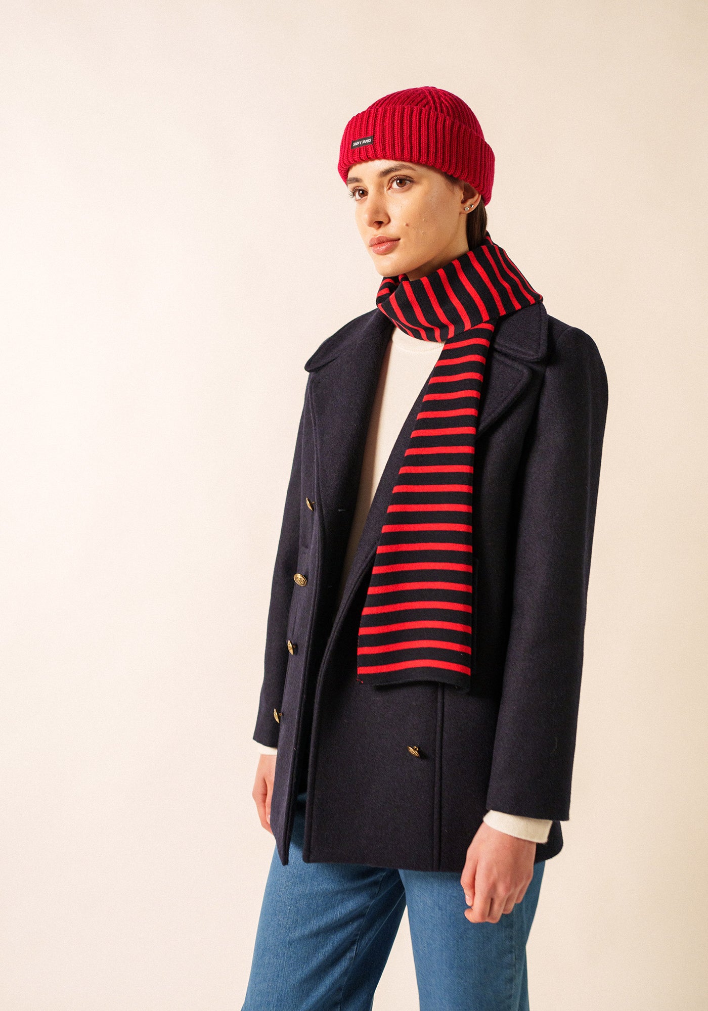 Echarpe Duguay (NAVY/TULIPE)