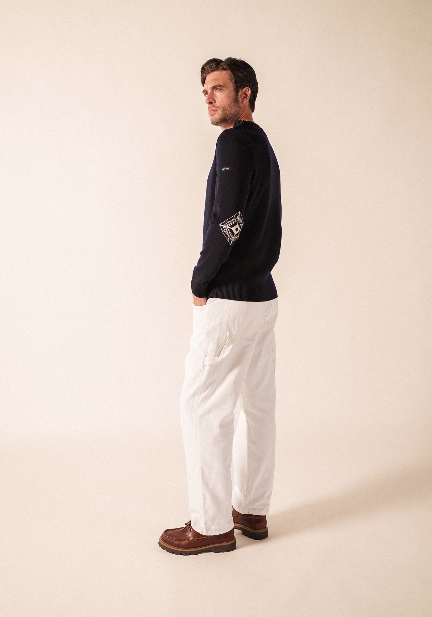 Pull Mondiovision x La tour Eiffel (NAVY/ECUME)