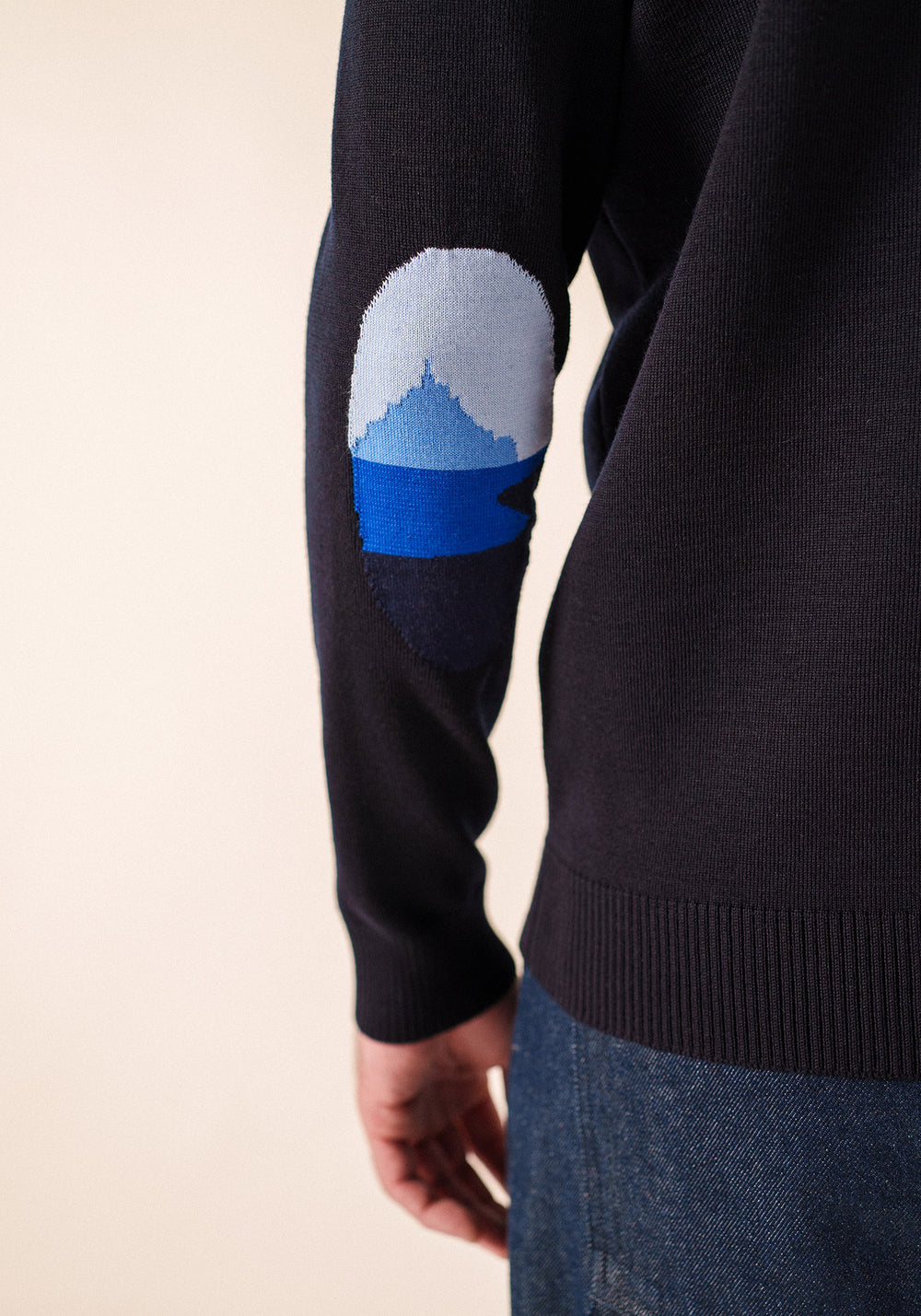 Pull Mondiovision x le Mont Saint-Michel (NAVY/MULTICO)