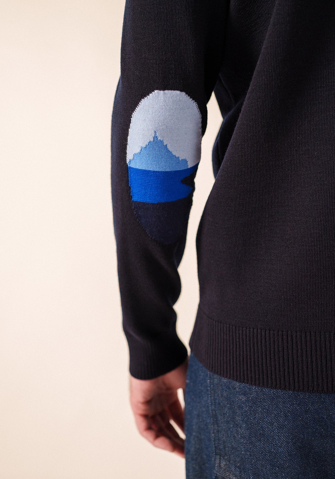 Pull Mondiovision x le Mont Saint-Michel (NAVY/MULTICO)