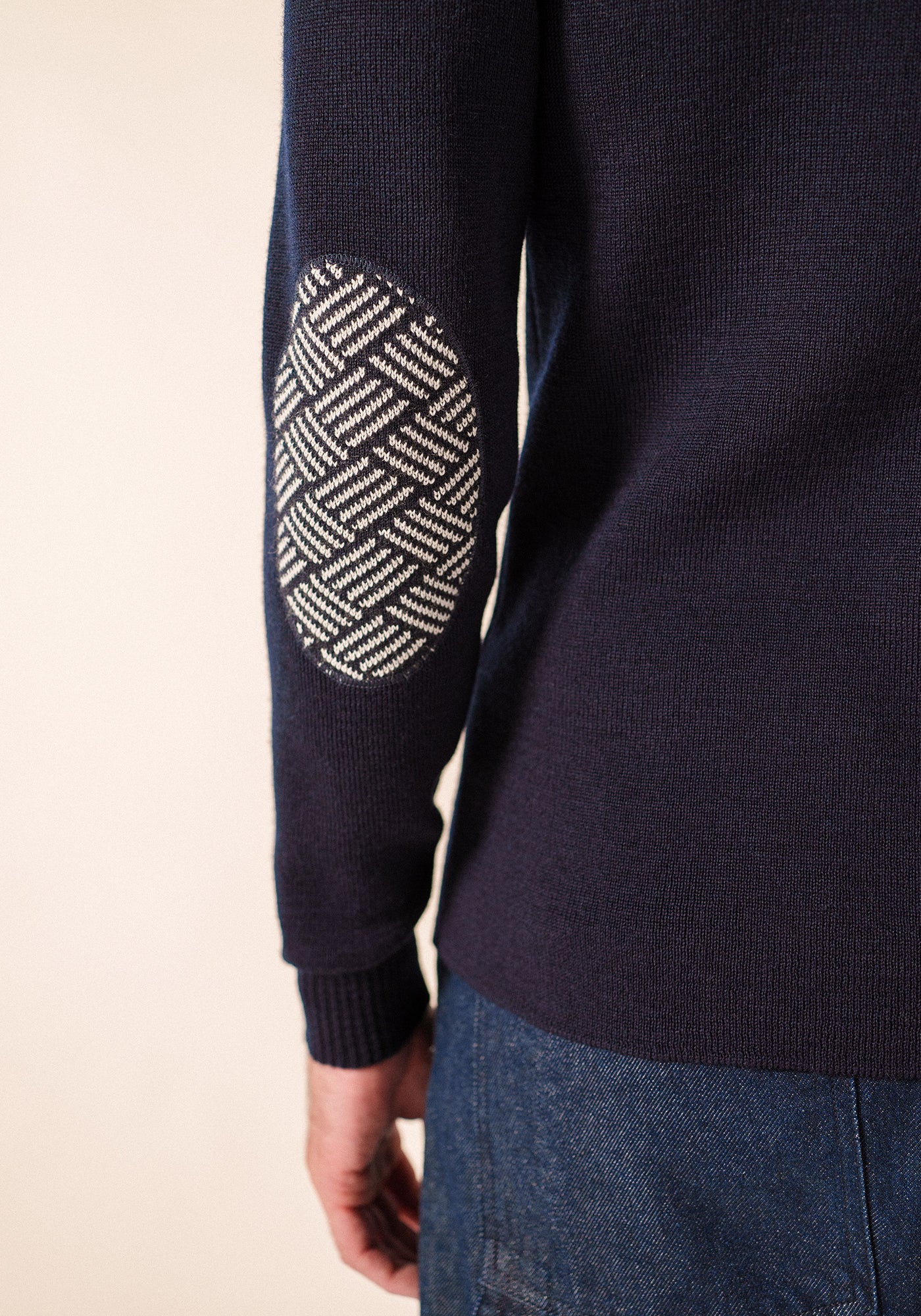 Pull marin Matelot Equipage (MARINE/ECRU)