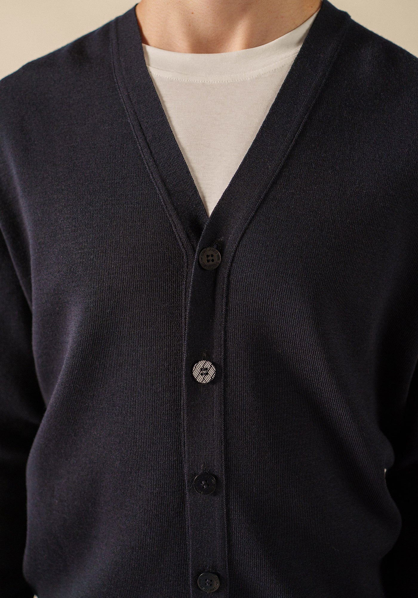 Cardigan Equipage (NAVY/ECUME)