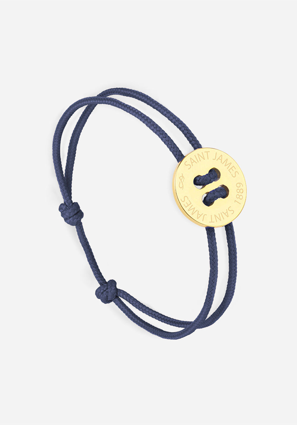 Bracelet Bouton x Le Vent à la Française (OR/MARINE)