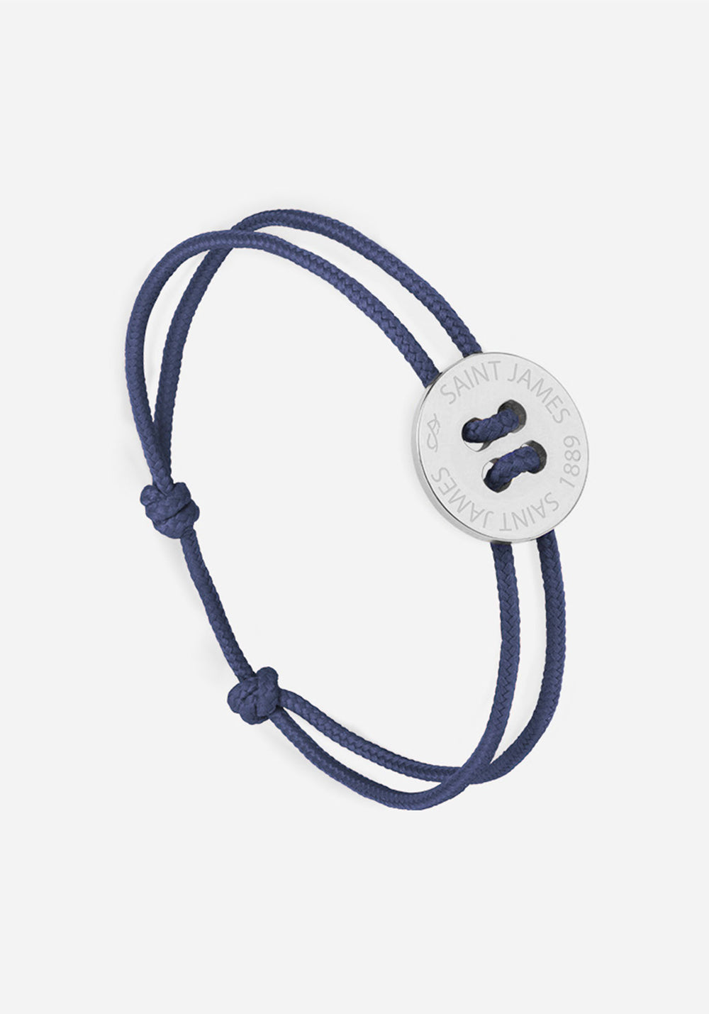 Bracelet Bouton x Le Vent à la Française (ARGENT/MARINE)