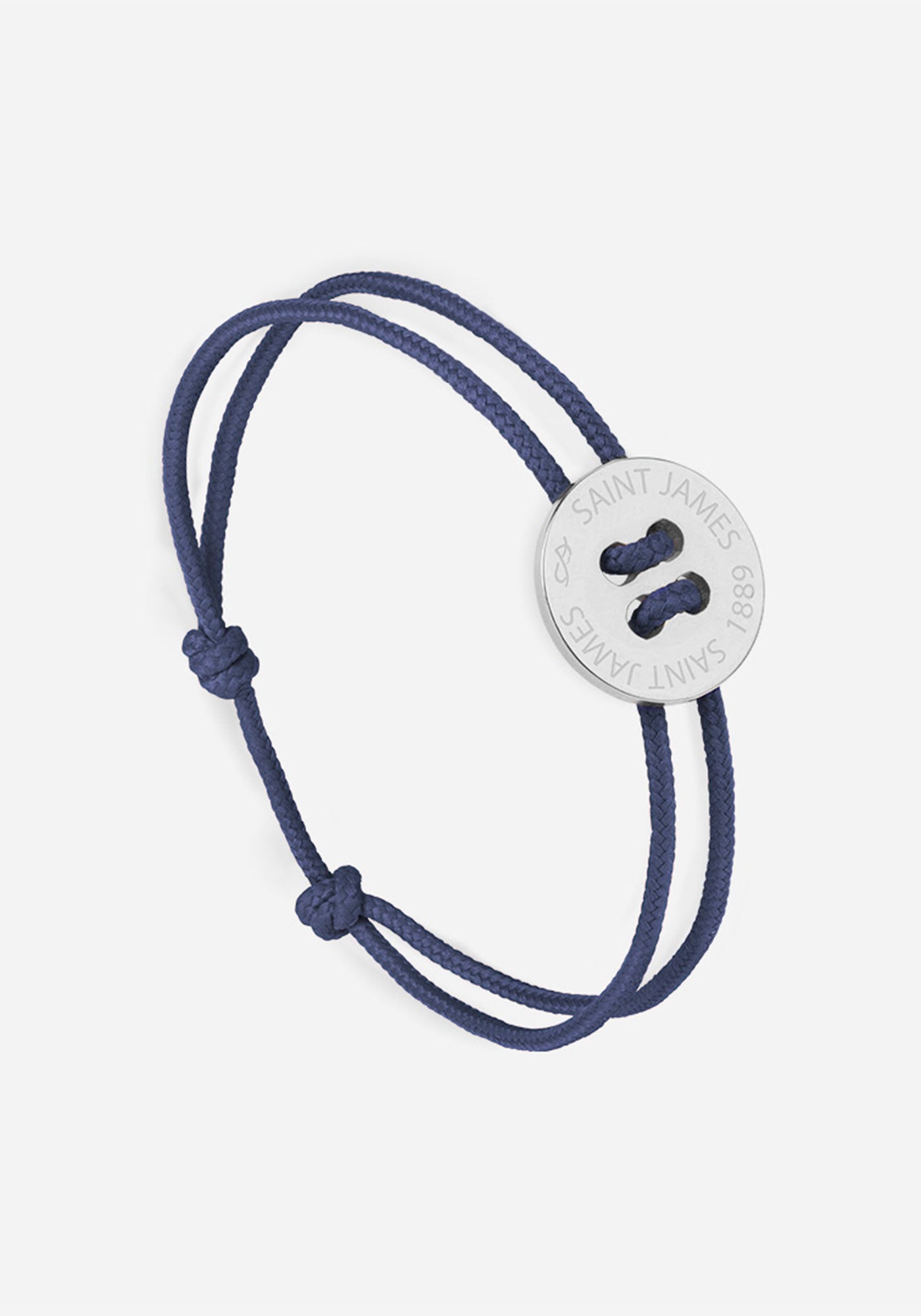 Bracelet Bouton x Le Vent à la Française (ARGENT/MARINE)