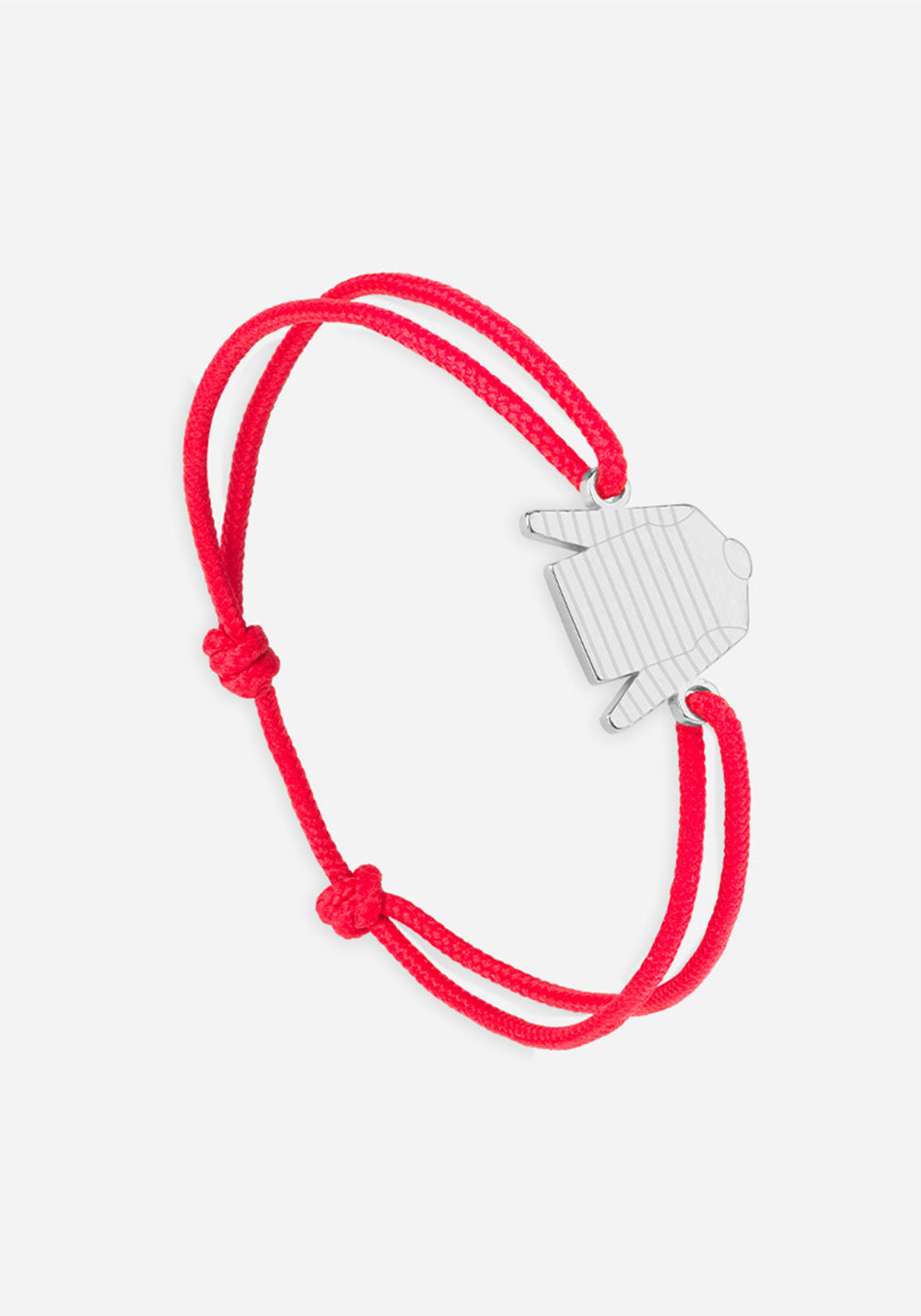 Bracelet Marinière x Le Vent à la Française (ARGENT/ROUGE)