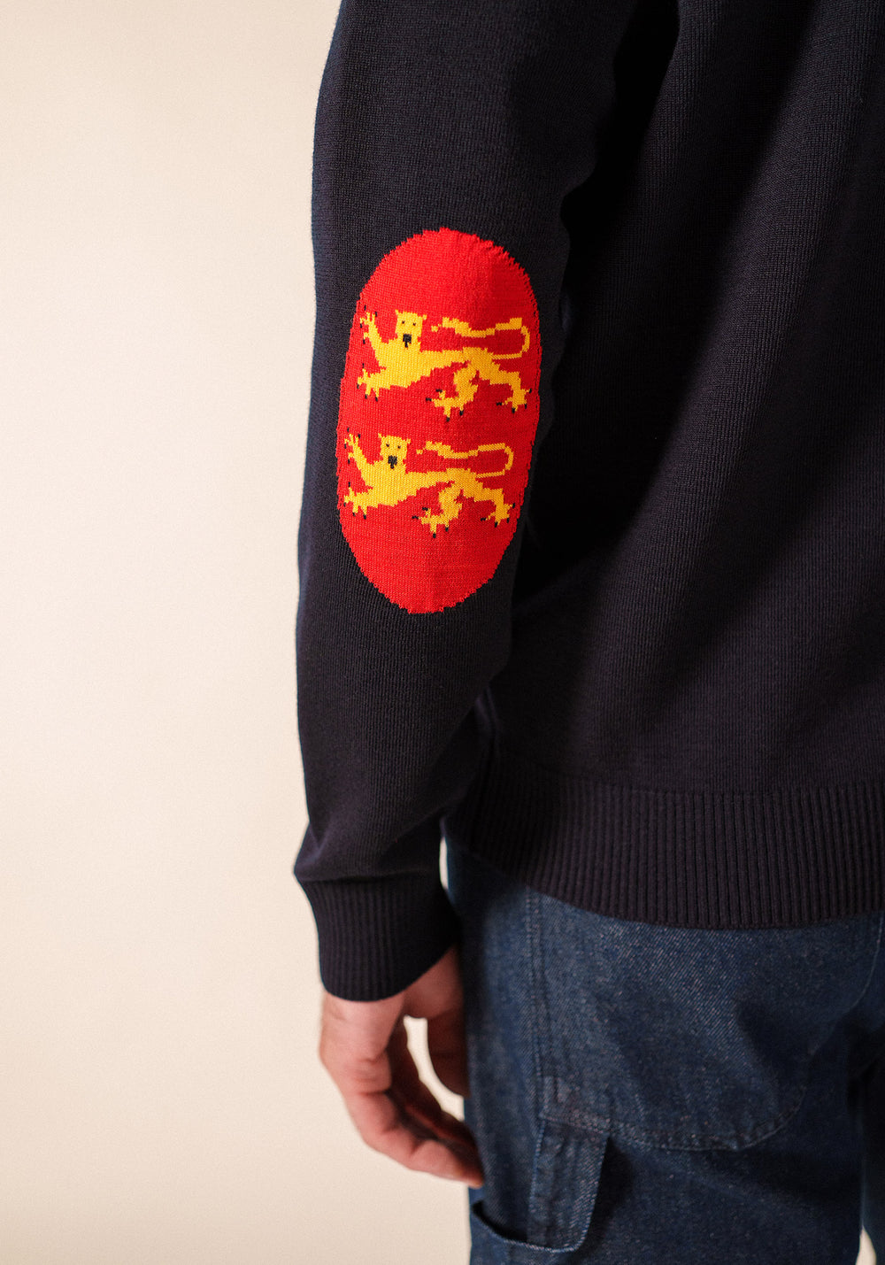 Cardigan coudières (NAVY/NORMANDIE)