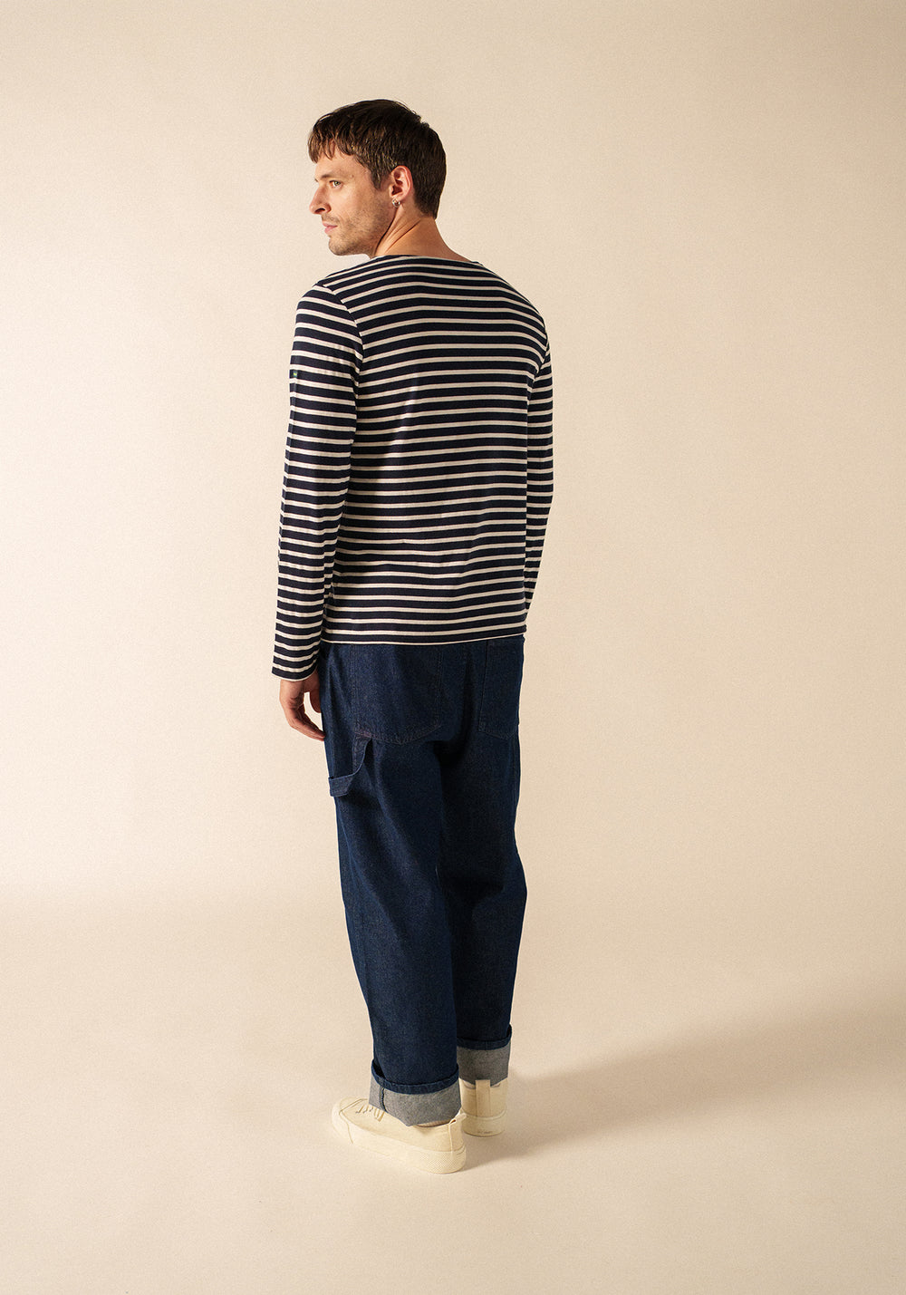 Marinière Minquiers Phospho - en coton (NAVY/PHOSPHORESCENT)