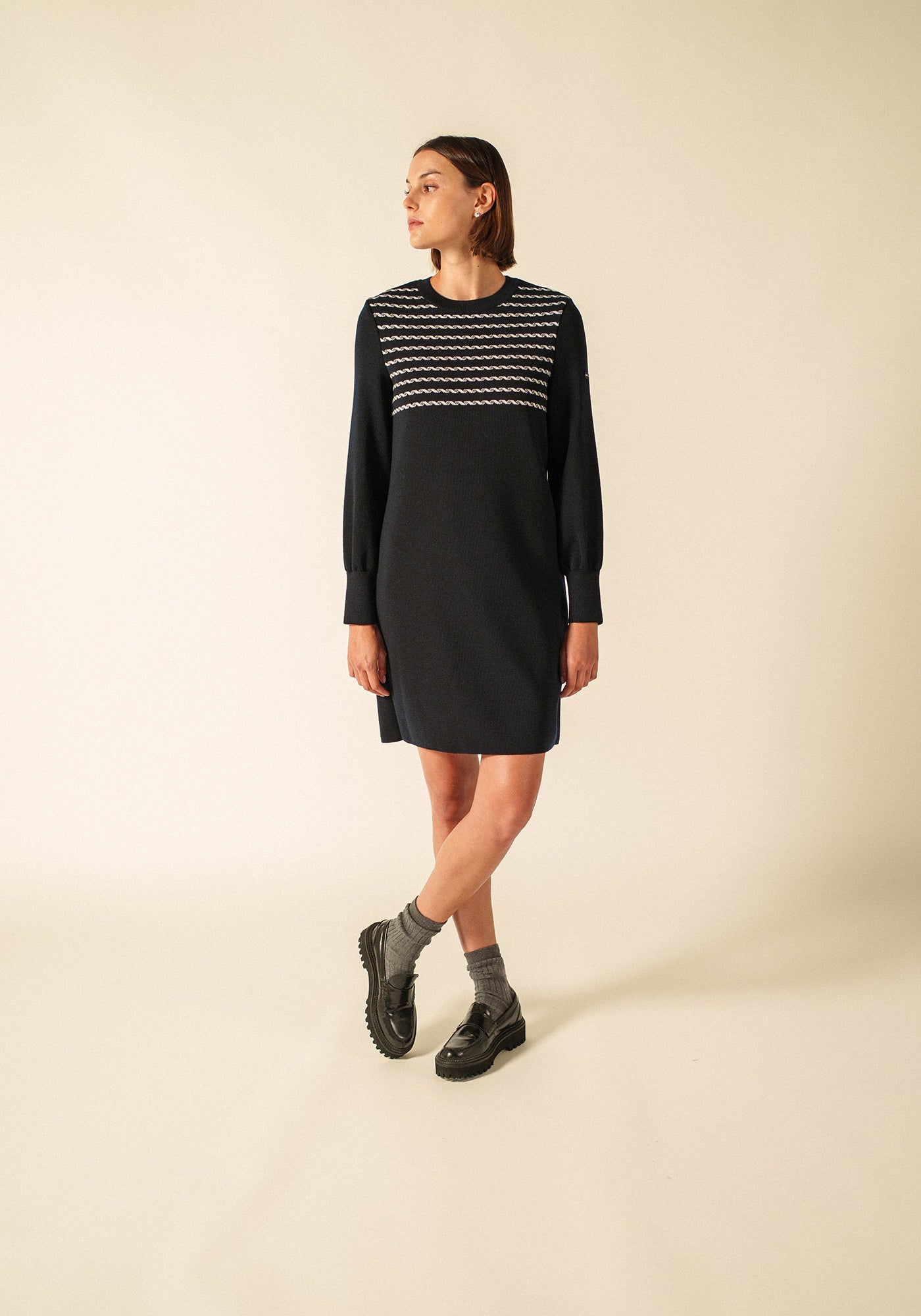 Robe Sana x Isabelle Ballu (NAVY/ECUME)