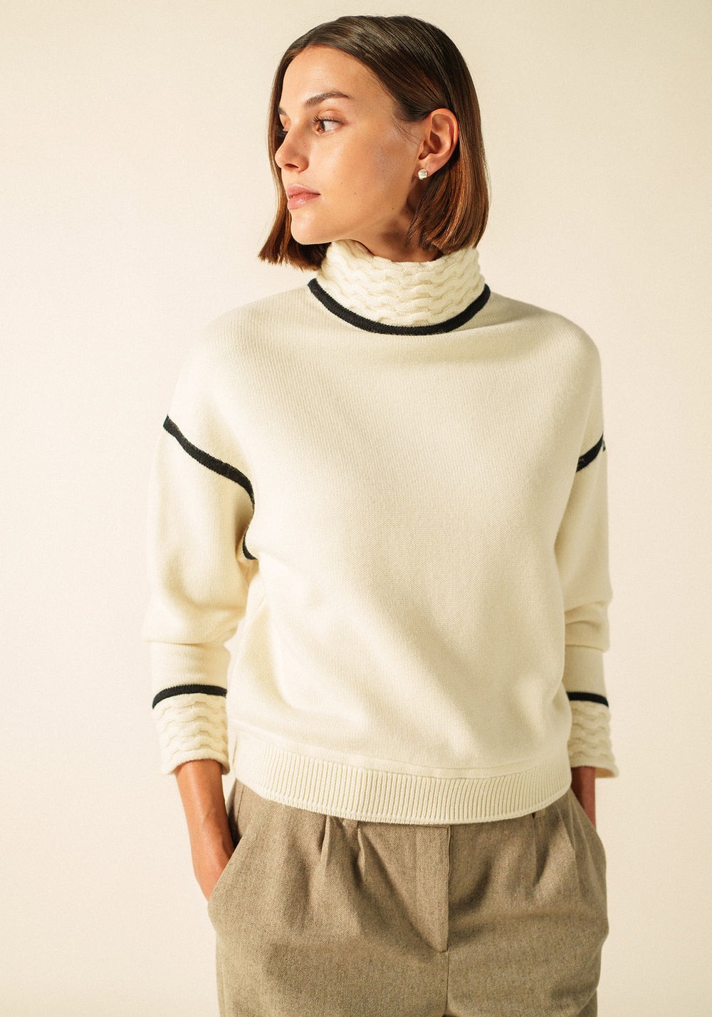 Pull Swell x Isabelle Ballu (ECRU/NAVY)