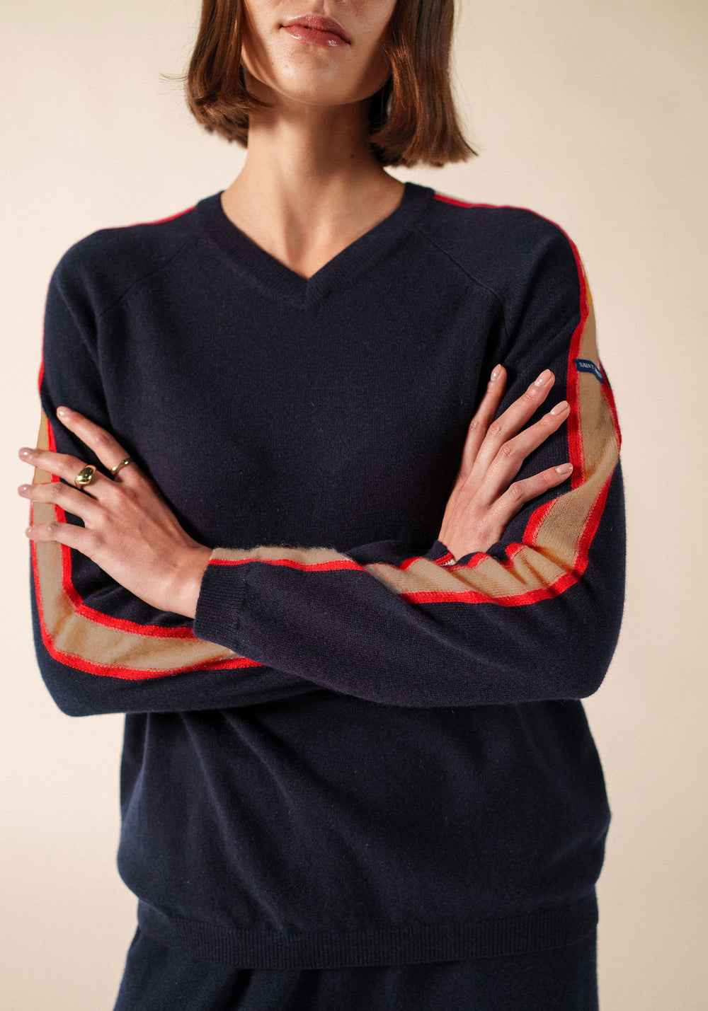 Pull Noosa x Collette Dinnigan (NAVY/CAMEL/TULIPE)