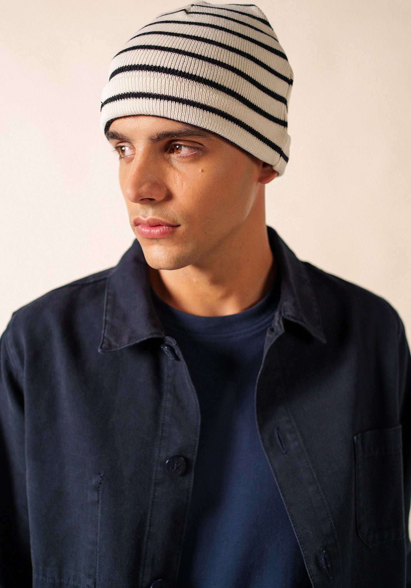 Bonnet Cartier (ECUME/NAVY)