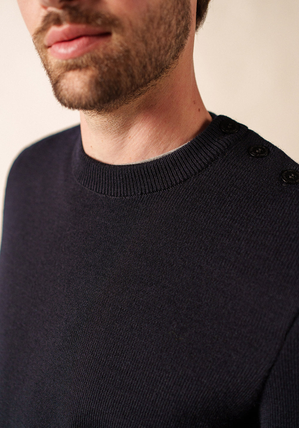 Pull marin uni Cancale - coupe confort (NAVY)