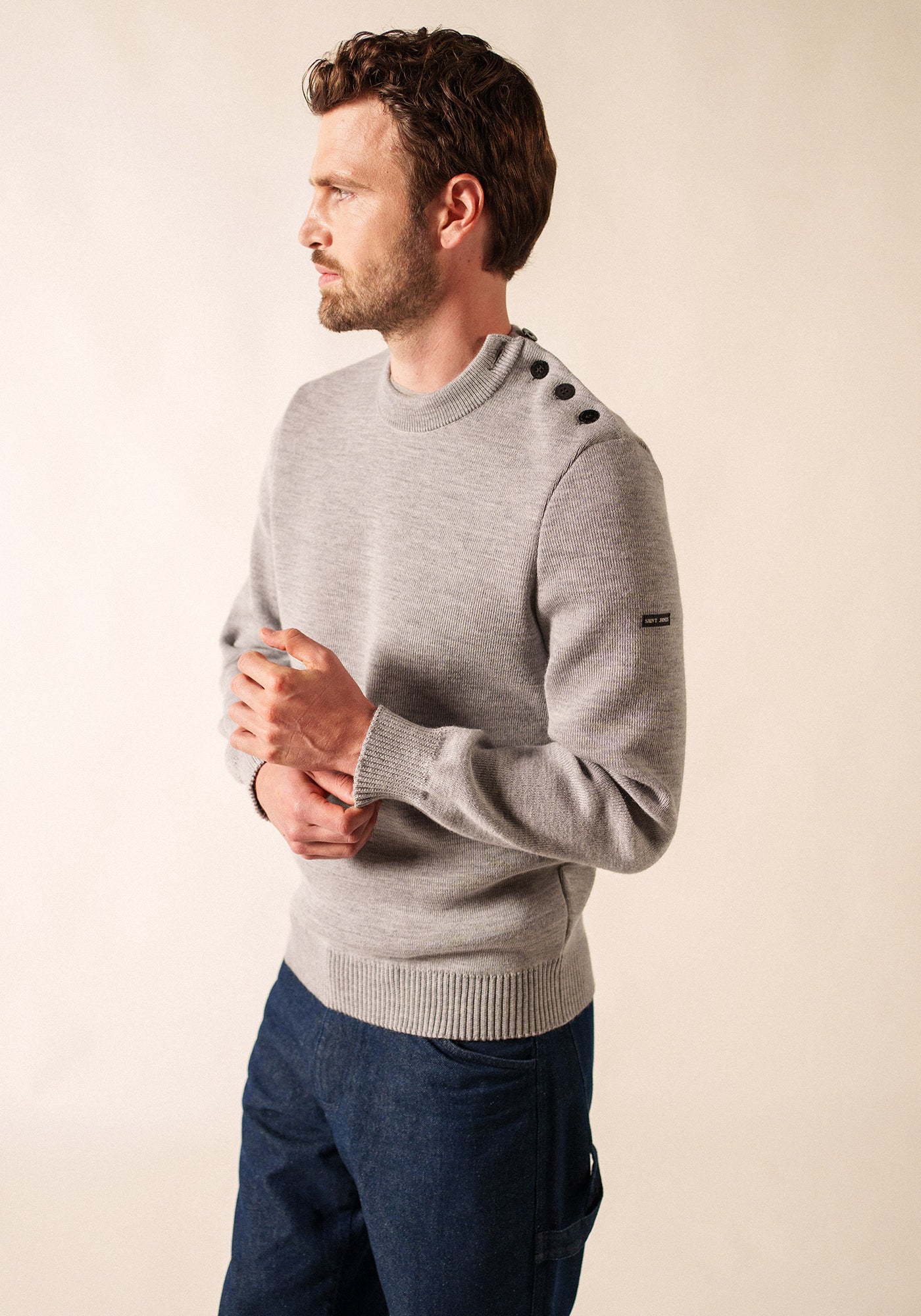 Pull marin Cancale (GRIS CLAIR)
