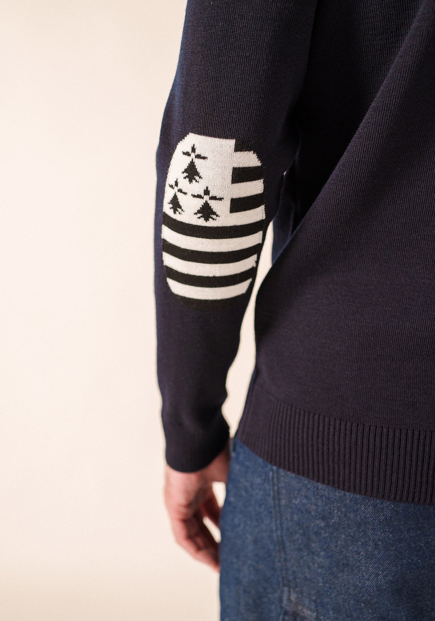 Pull Mondiovision Bretagne (NAVY/MULTICO)