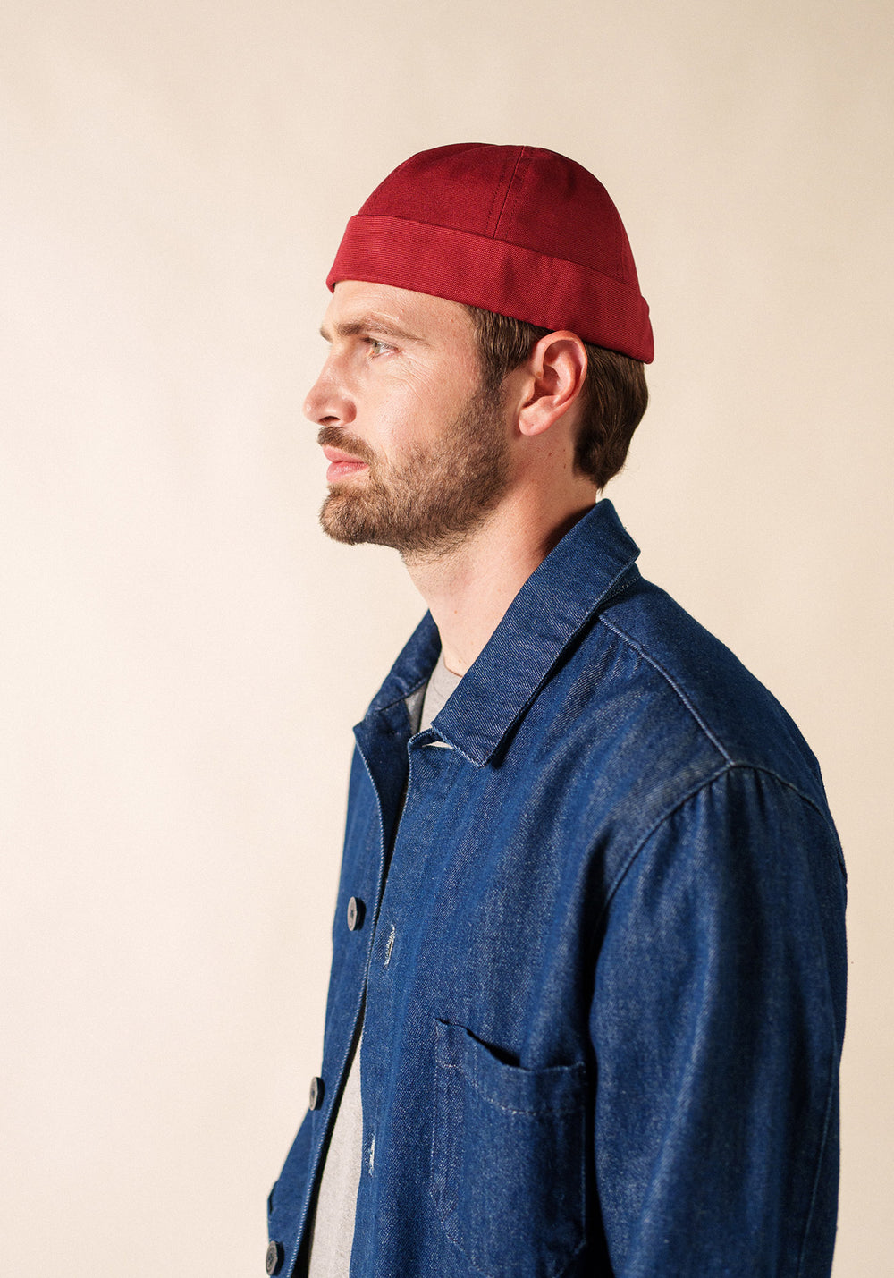 Bonnet marin Miki Canevas (BRIQUE)